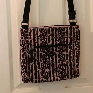 Coach nylon Getaway ocelot crossbody bag